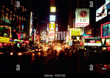 Historischen Times Square bei Nacht. New York-New York-New York-USA Stockfoto