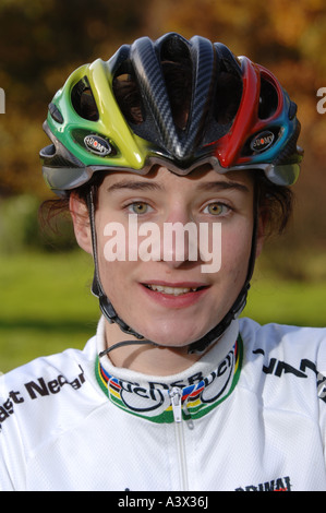 Road cycling Weltmeister 06/07 Marianne Vos aus den Niederlanden. Stockfoto