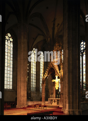 Geographie/Reisen, Österreich, Niederösterreich, Heiligenkreuz bei Baden, Kirchen und Klöster, Heiligenkreuz-Kloster, Münster, inte Stockfoto