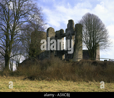 Geographie / Reisen, Deutschland, Hessen, Bad Karlshafen, Schlösser, Krukenburg nahe dem Bezirk Helmarshausen, gebaut: 1220-1225 Eur Stockfoto