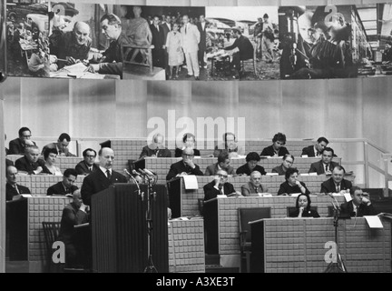 Geografie/Reisen, Deutschland, Deutsche Demokratische Republik, Politik, 2. Bitterfelder Kulturkonferenz, 24.4.1964 - 25.4.1964, Stockfoto