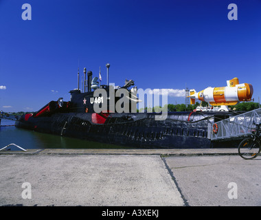 Geographie / Reisen, Deutschland, Mecklenburg-Vorpommern, Usedom, Peenemünde, Museen, Maritim Museum, Russische u-Boot-U-461 Stockfoto