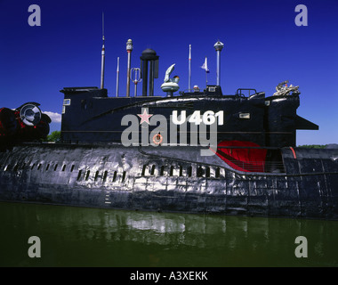 Geographie / Reisen, Deutschland, Mecklenburg-Vorpommern, Usedom, Peenemünde, Museen, Maritim Museum, Russische u-Boot-U-461 Stockfoto