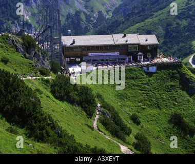 Geographie / Reisen, Deutschland, Landschaften / Landschaft, Bayern, Nationalpark Berchtesgaden, Berggaststätte Jennerbahn, äußere v Stockfoto