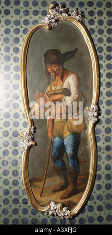 "Bildende Kunst, Brugger, Andreas, (1737-1812), Malerei,"Quacksalber"("Quack Doctor"), ca. 1770, neuen Palast, Tettnang, Ba Stockfoto