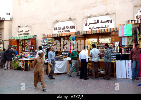 VAE Bur Dubai Souk Al Fahidi Street Stockfoto