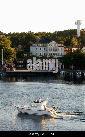 Sandhamn Stockholm Schweden ein beliebter Hafen in den Stockholmer Schären Stockfoto