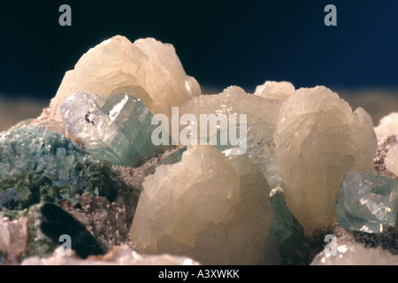 Apophyllite und Stilbite, Indien, Poona Stockfoto