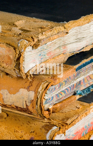 Alten Buchführung Volumes Stockfoto