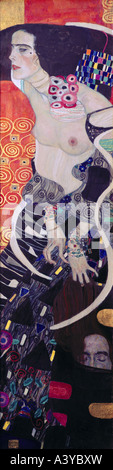 "Fine Arts, Klimt, Gustav, (1862-1918), Malerei,"Judith II", 1909, Öl auf Leinwand, 64 cm x 17,8 cm, Galerie für moderne Kunst, Stockfoto