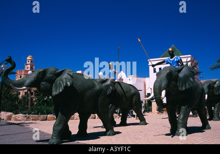 Eingang zum Thema Park Carthage Land in Yasmine Hammamet Stockfoto