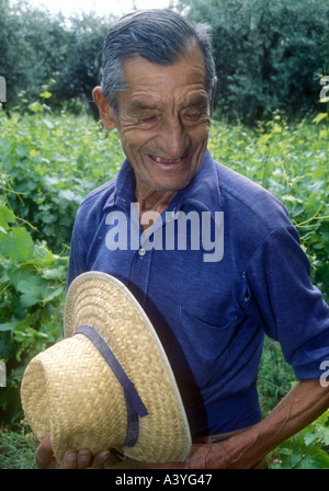 Weingut Mann aus Maipu im Westen Argentiniens Stockfoto