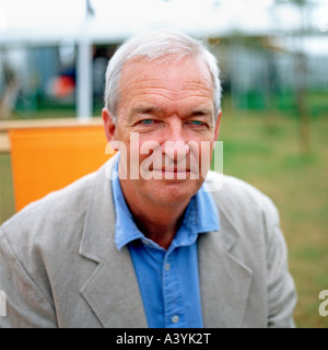 Jon Snow, politischer Journalist, Kommentator und TV-Sender an der Hay Festival im Heu auf Wye, Wales UK KATHY DEWITT Stockfoto