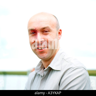 Schottischer Autor Christopher Brookmyre bei Guardian Hay Festival 2006, Hay-on-Wye, Wales, UK Stockfoto