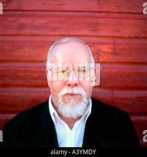 Der britische Künstler Sir Peter Blake im Hay Festival in Hay-on-Wye Wales UK KATHY DEWITT Stockfoto