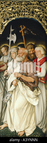 "Fine Arts, Baldung Grien, Hans, (1484 / 1485-1545), Malerei,"Gruppe der Apostel rund um St. Peter", 1512-1516, Öl auf p Stockfoto