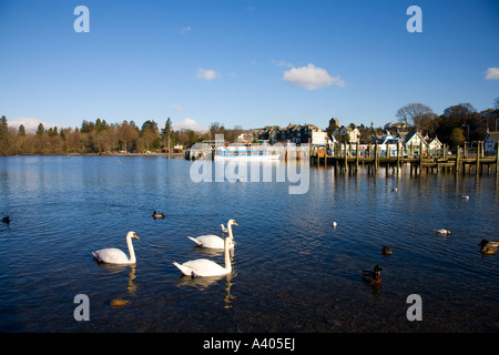 Bowness auf Windermere, Lake District, Cumbria, England, UK. Stockfoto