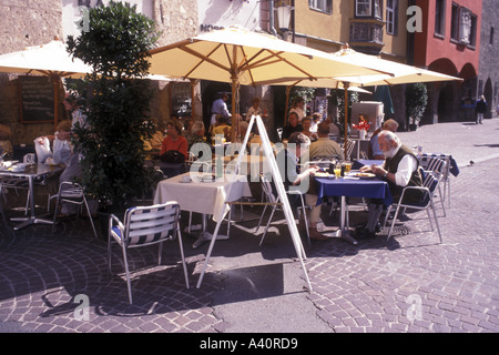 City Center Café in Innsbruck Österreich Stockfoto