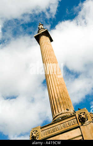 Statue von Walter Scott in Glasgow s St. Georges Square Stockfoto