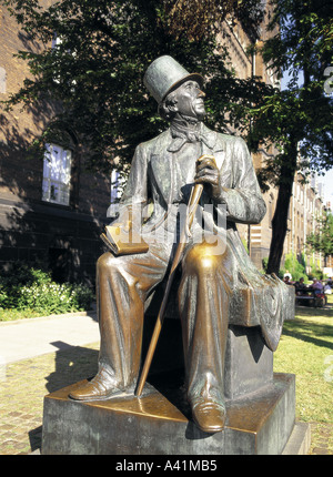 Statue des Hans Christian Andersen in Kopenhagen Stockfoto