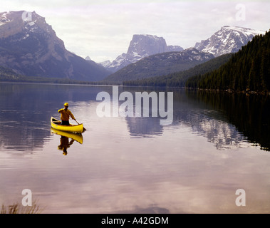 Platz Top Berg erhebt sich am hinteren Ende des Green River Seen in die Wind River Wilderness Area von Wyoming Stockfoto