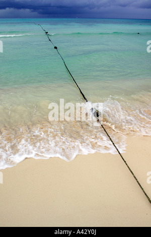 Launisch Mexikanische Marine an der Küste Playa del Carmen Quintana Roo State Yucatan Peninsula Mexiko Mittelamerika Stockfoto