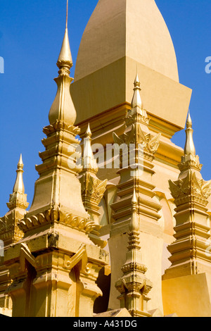 Wat, dass Luang Vientiane Laos Stockfoto