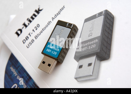 EIN USB-BLUETOOTH-ADAPTER Stockfoto