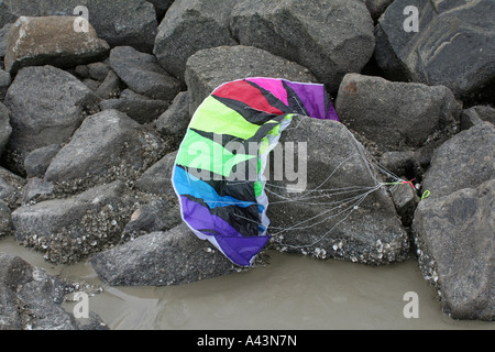 Kite auf "Johnsons Felsen," Jekyll Island Georgia Stockfoto