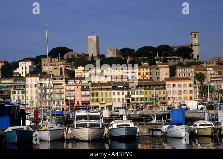 Cannes Mittelmeer Frankreich Hafen Hafen Côte d ' Azur Stockfoto