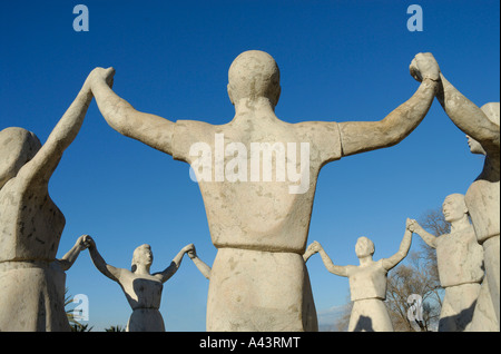 SARDANA-DENKMAL-BARCELONA-KATALONIEN-SPANIEN Stockfoto