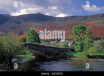 Grange in Borrowdale, Cumbria, Lake District, Großbritannien Stockfoto