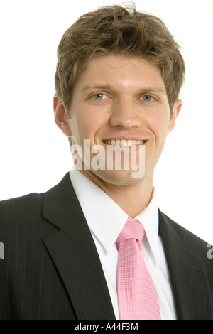 Lächelnde Jüngling Stockfoto