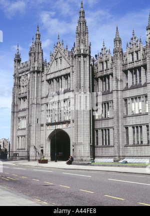 Dh Marischal College in Aberdeen Fassade der Hochschule Gebäude Gebäude des Rates Granit Schottland Architectur Stockfoto
