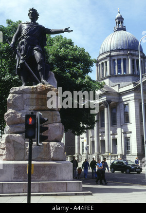 dh Central Library WALLACES STATUE ABERDEEN SCOTLAND William Wallace Statue Stockfoto