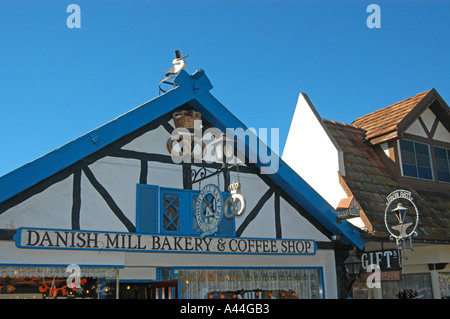 Dänische Mühle Bäckerei und Café, Solvang, Duch Dorf, Kalifornien USA Stockfoto