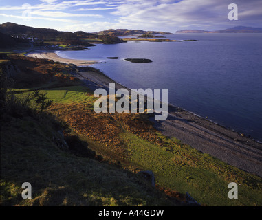 Ganavan Bay in der Nähe von Oban betrachtet aus Ganavan Hill. Stockfoto