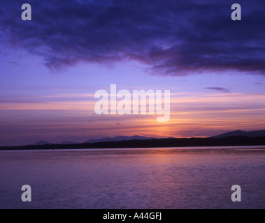 Sonnenuntergang über den Firth of Lorn betrachtet von Port Appin, Argyll Stockfoto