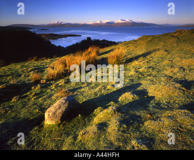 Isle of Mull betrachtet aus Cnoc Carnach am Rande von Oban, Argyll Stockfoto