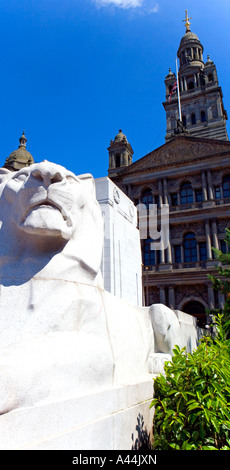 GEORGE SQUARE GLASGOW UND CITY CHAMBERS Stockfoto