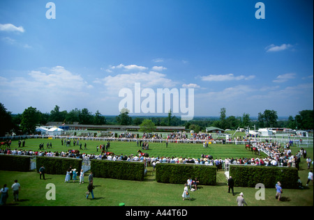 Blick auf den alten Parade Ring bei Epsom Downs Racecourse Home of The Derby Pferderennen Surrey England UK Stockfoto