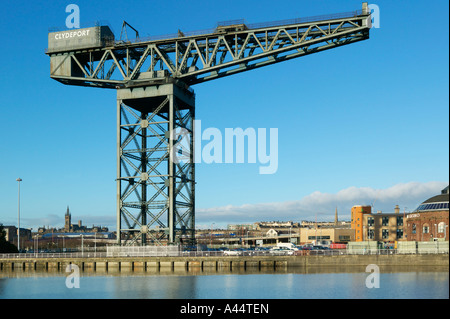 Finnieston Kran neben den River Clyde, Glasgow, Schottland Stockfoto