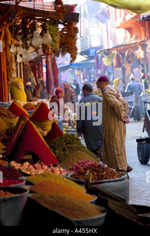 Souk in Marrakesch Marokko Stockfoto