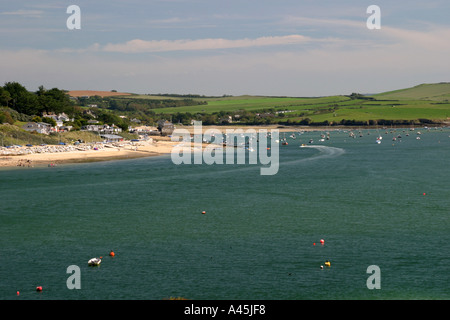 Rock in der Camel-Mündung in Cornwall UK Stockfoto