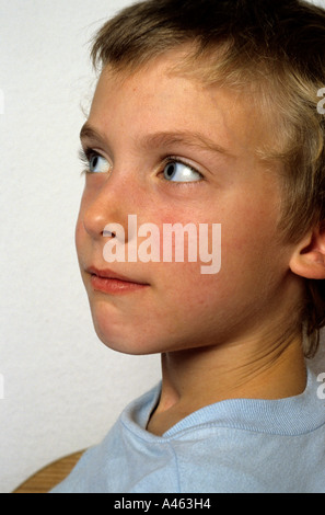 Kind mit Scharlach Stockfoto