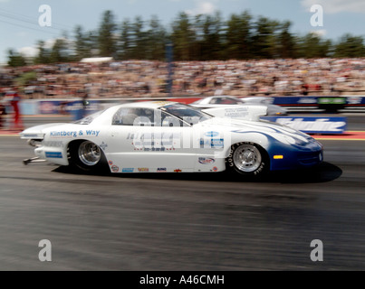 Pro Lager Pontiac Firebird, Muskel, Auto, Rennen, in Lalastro, Finnland, FIA, Dragracing, Meisterschaft, Stratline, Stockfoto