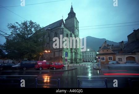 Die schwarze Kirche (schwarze Neagra) in Brasov, Rumänien Stockfoto