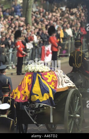 Königin-Mütter Beerdigung 5. April 2002 London Stockfoto