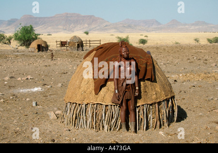 Himba Frau Stockfoto