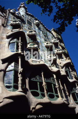 Casa Batllo, Manzana De La Discordia, Barcelona, Spanien Stockfoto